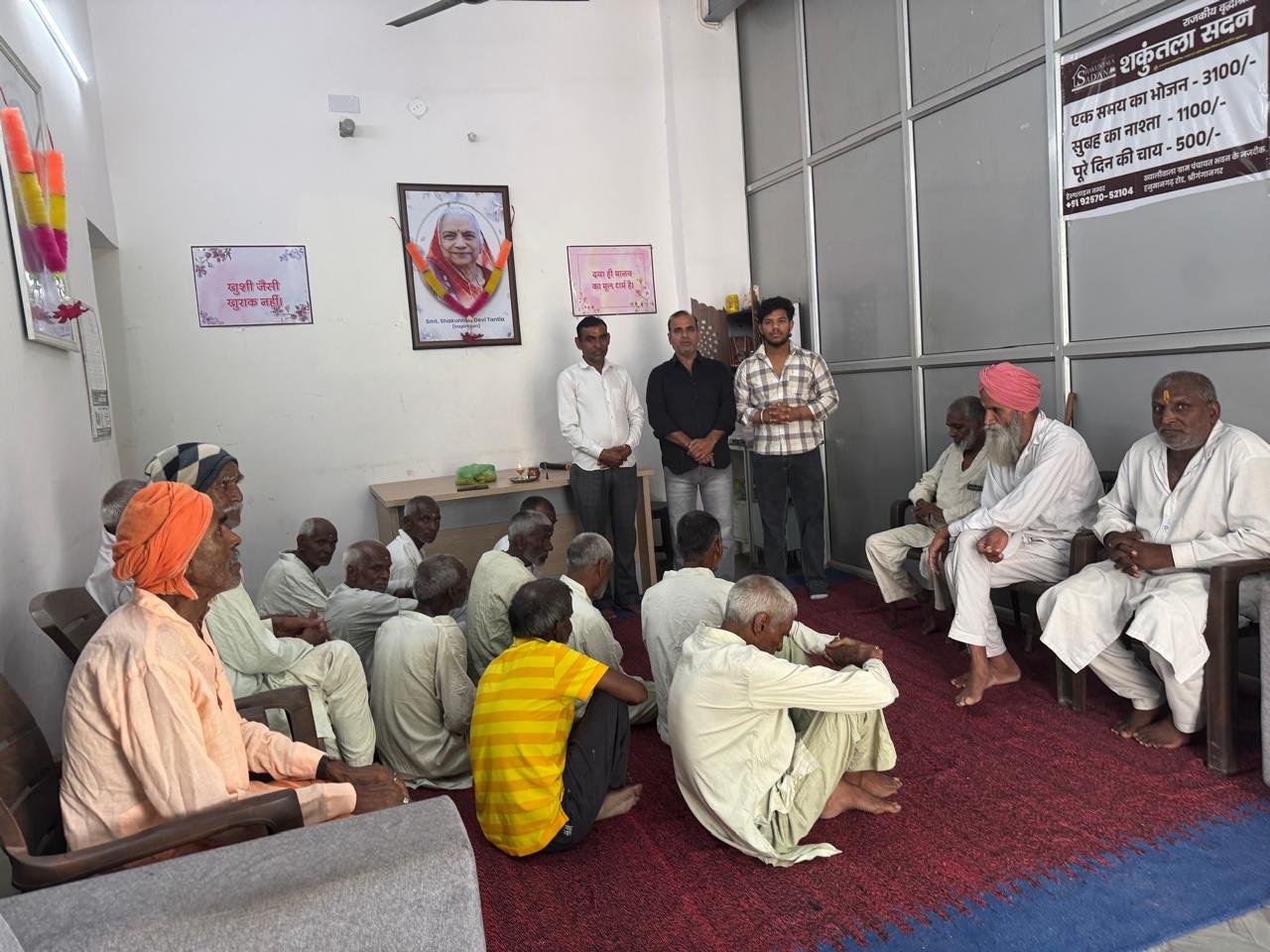 Prayer gathering at Shakuntala Sadan